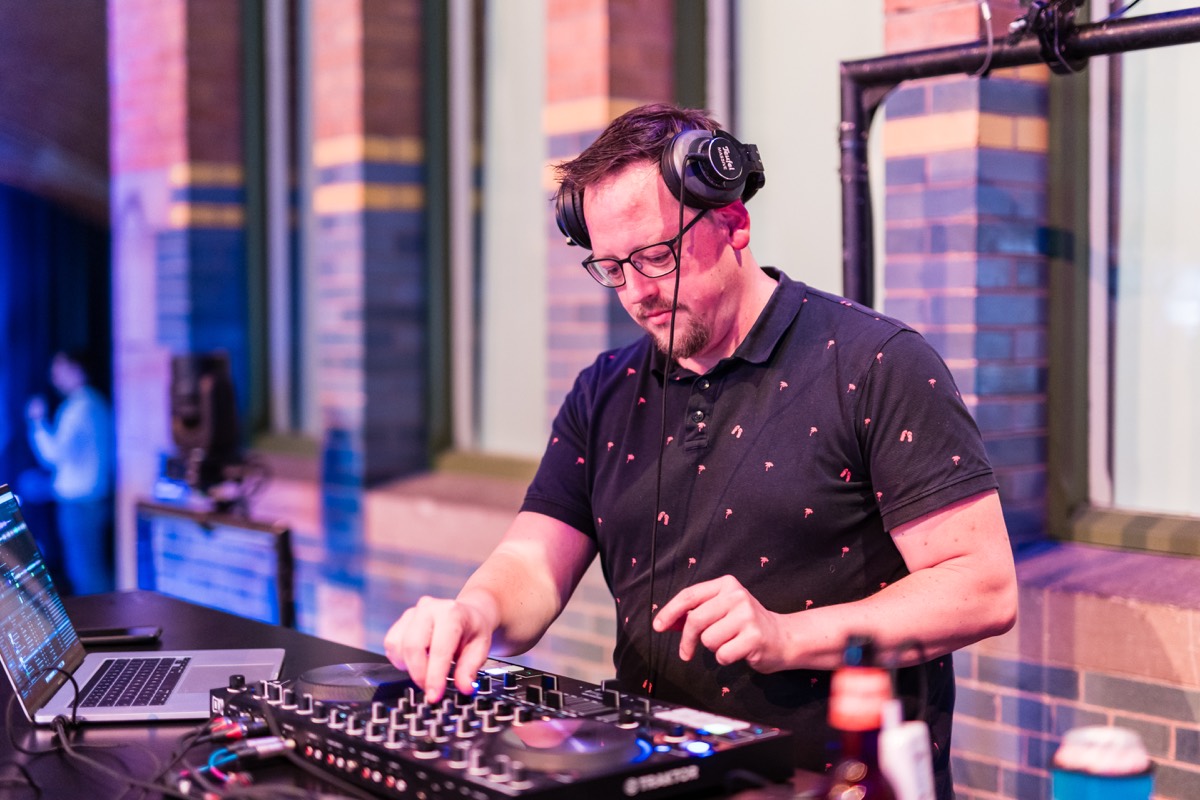 René mid-set at the GoTo Amsterdam conference party, 2024